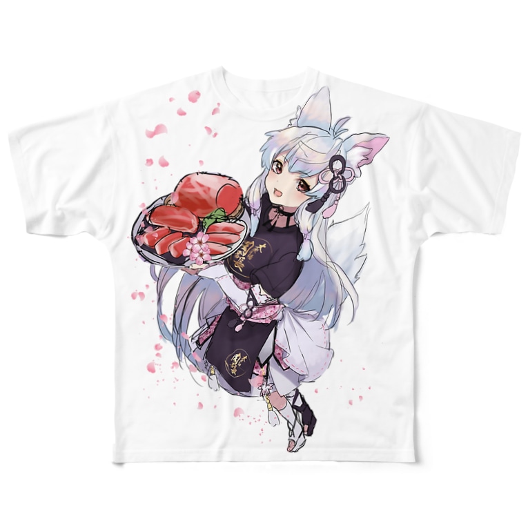 白狐みやび肉番長オリジナルtシャツ みやびggl Cod公式アンバサダー Miyabimohumohu のフルグラフィックtシャツ通販 Suzuri スズリ