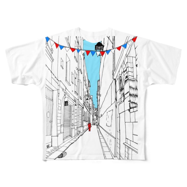 パリの路地裏 Anri Anri05bien のフルグラフィックtシャツ通販 Suzuri スズリ