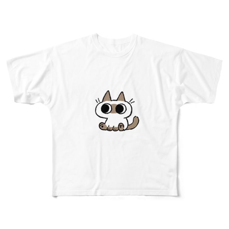 シンプルなシャムちゃん のべ子 Yamanobejin のフルグラフィックtシャツ通販 Suzuri スズリ シンプルなシャムちゃん のべ子 Yamanobejin のフルグラフィックtシャツ通販 Suzuri スズリ