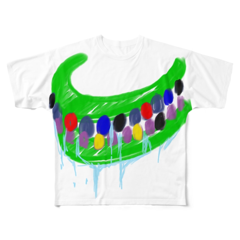 呪いの召喚獣シリーズ はっぴぃカラフル入れ歯 Summonedbeast Happyのフルグラフィックtシャツ通販 Suzuri スズリ 呪いの召喚獣シリーズ はっぴぃカラフル入れ歯 Summonedbeast Happyのフルグラフィックtシャツ通販 Suzuri スズリ