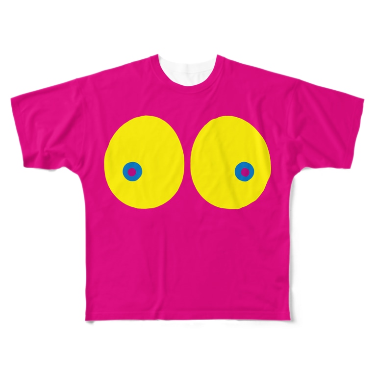 Oppai Yellow Full Graphic T Shirts By アート商会 Macs Suzuri