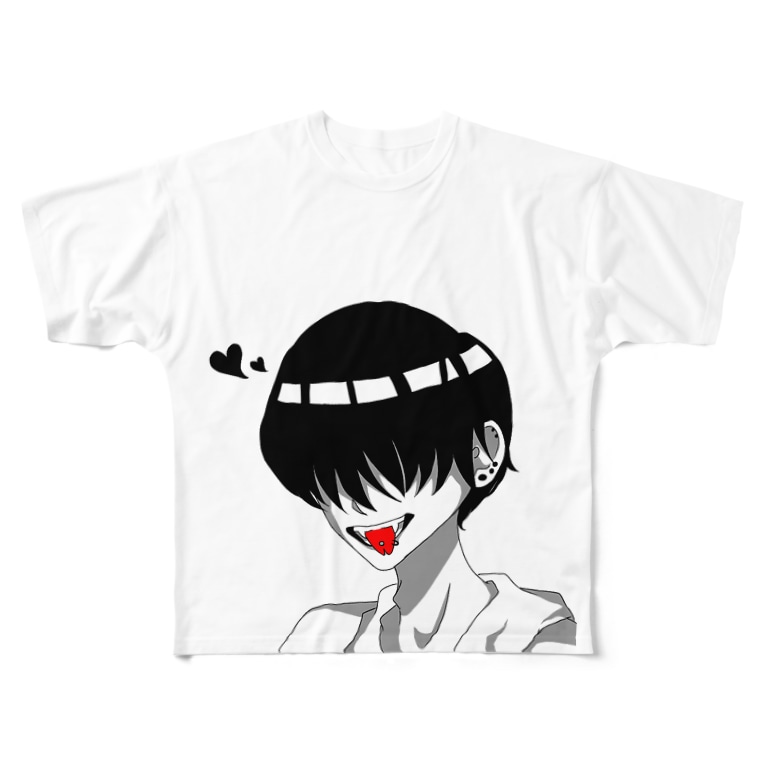 目隠れてる系男子 Seika Kaz17のフルグラフィックtシャツ通販 Suzuri スズリ