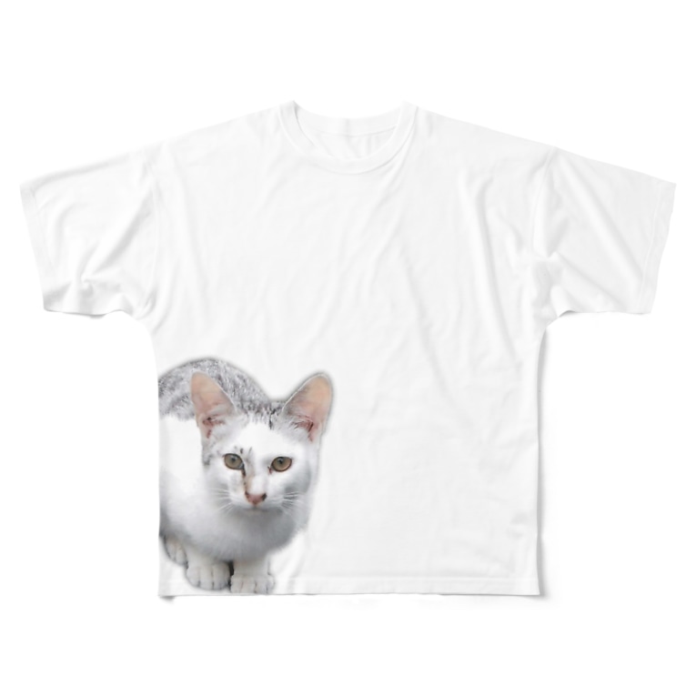 カッコイイ 猫ちゃん トロワ イラスト 写真館 Masatorowa のフルグラフィックtシャツ通販 Suzuri スズリ