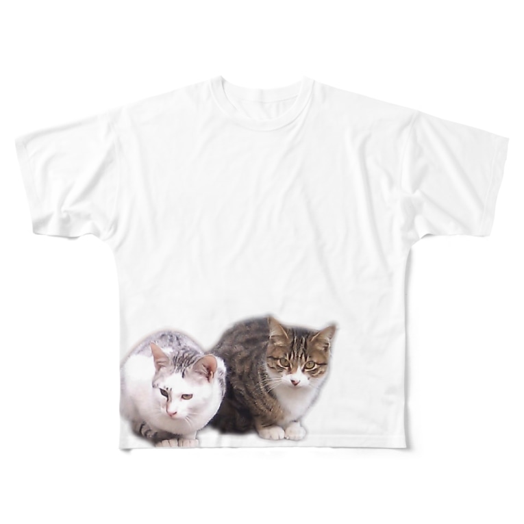 可愛い 猫ちゃん達 トロワ イラスト 写真館 Masatorowa のフルグラフィックtシャツ通販 Suzuri スズリ