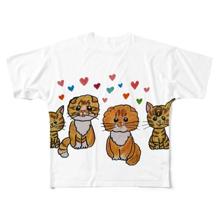 可愛い猫ちゃん まるおくん もふこちゃん Shirokoaraのフルグラフィックtシャツ通販 Suzuri スズリ 可愛い猫ちゃん まるおくん もふこちゃん Shirokoaraのフルグラフィックtシャツ通販 Suzuri スズリ