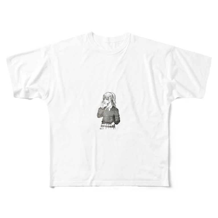 可愛いペン画イラスト Shikazu Fashion Shikazufashion のフルグラフィックtシャツ通販 Suzuri スズリ