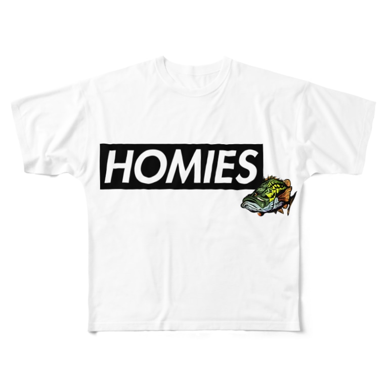 Basshomies バスホーミーズ ボックスロゴ ブラックバス バス釣り Basshomiesのフルグラフィックtシャツ通販 Suzuri スズリ Basshomies バスホーミーズ ボックスロゴ ブラックバス バス釣り Basshomiesのフルグラフィックtシャツ通販 Suzuri スズリ