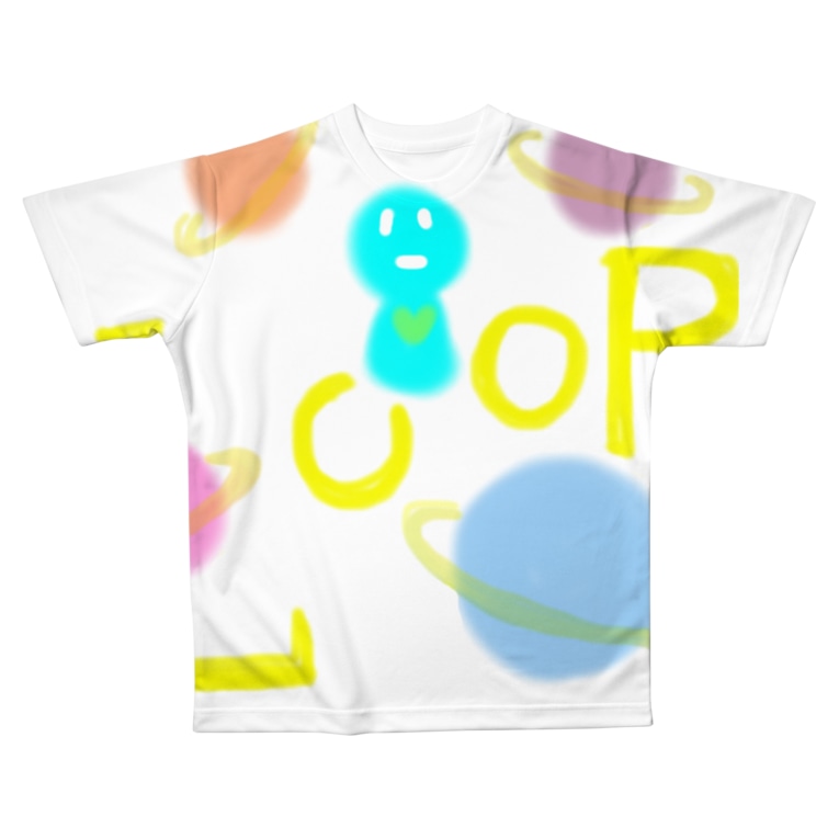 惑星るーぷ ロゴver すま ストレスマネジメントot Sumako1004 のフルグラフィックtシャツ通販 Suzuri スズリ