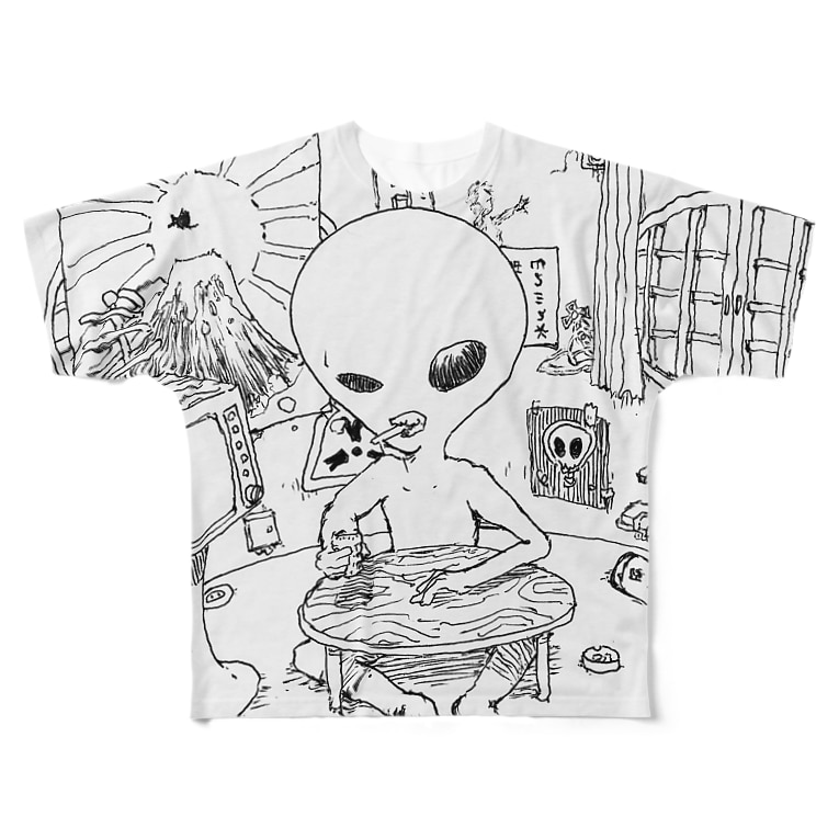 古典 リトルグレイくん 藤崎幾何 Illustration 69usagi のフルグラフィックtシャツ通販 Suzuri スズリ 古典 リトルグレイくん 藤崎幾何 Illustration 69usagi のフルグラフィックtシャツ通販 Suzuri スズリ