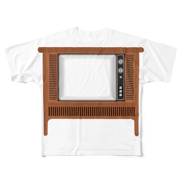 レトロな昭和のオーディオテレビのイラスト 画面オン 脚付き Illust Designs Labのフルグラフィックtシャツ通販 Suzuri スズリ レトロな昭和のオーディオテレビのイラスト 画面オン 脚付き Illust Designs Labのフルグラフィックtシャツ通販 Suzuri スズリ
