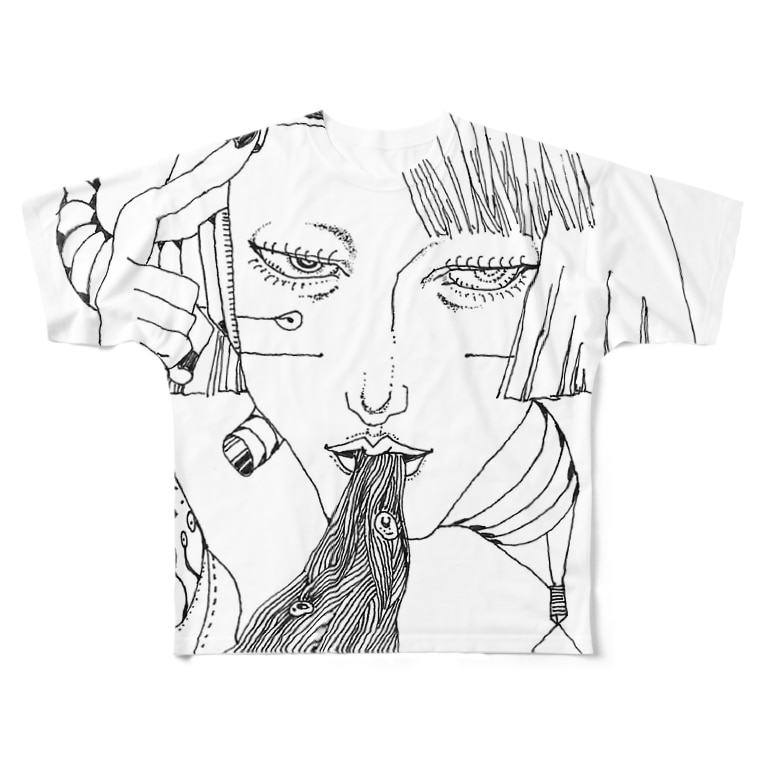 ペン画シリーズ 001 林派アート専門店 4ayumi のフルグラフィックtシャツ通販 Suzuri スズリ