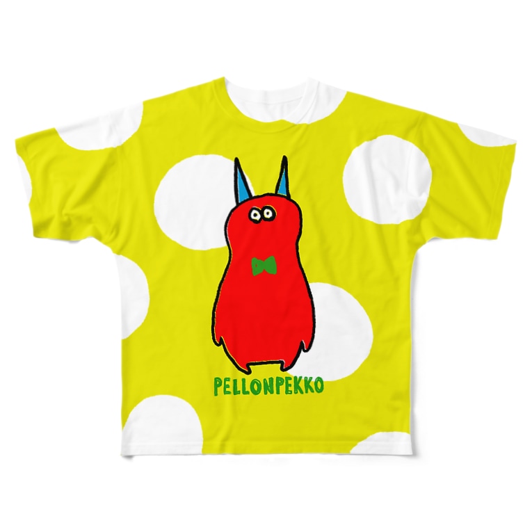 赤いモンスター Pellonpekko Pellonpekko A のフルグラフィックtシャツ通販 Suzuri スズリ 赤いモンスター Pellonpekko Pellonpekko A のフルグラフィックtシャツ通販 Suzuri スズリ