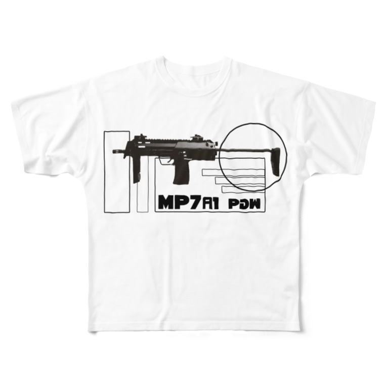 ミリタリーtシャツ Mp7 プラネットニッポン Planet Nippon のフルグラフィックtシャツ通販 Suzuri スズリ