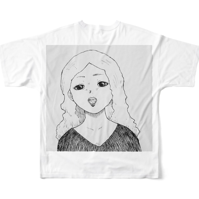 女の子 バックプリント 藤崎幾何 Illustration 69usagi のフルグラフィックtシャツ通販 Suzuri スズリ 女の子 バックプリント 藤崎幾何 Illustration 69usagi のフルグラフィックtシャツ通販 Suzuri スズリ