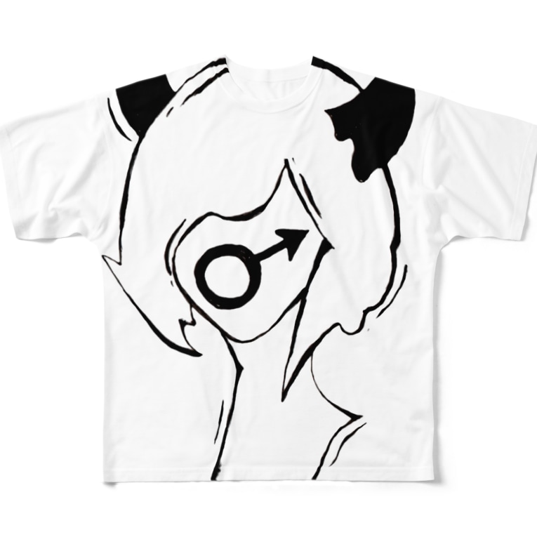 ツノのあるヒト 白 Full Graphic T Shirts By 掬 きく Babullemonster Suzuri ツノのあるヒト 白 Full Graphic T Shirts By 掬 きく Babullemonster Suzuri