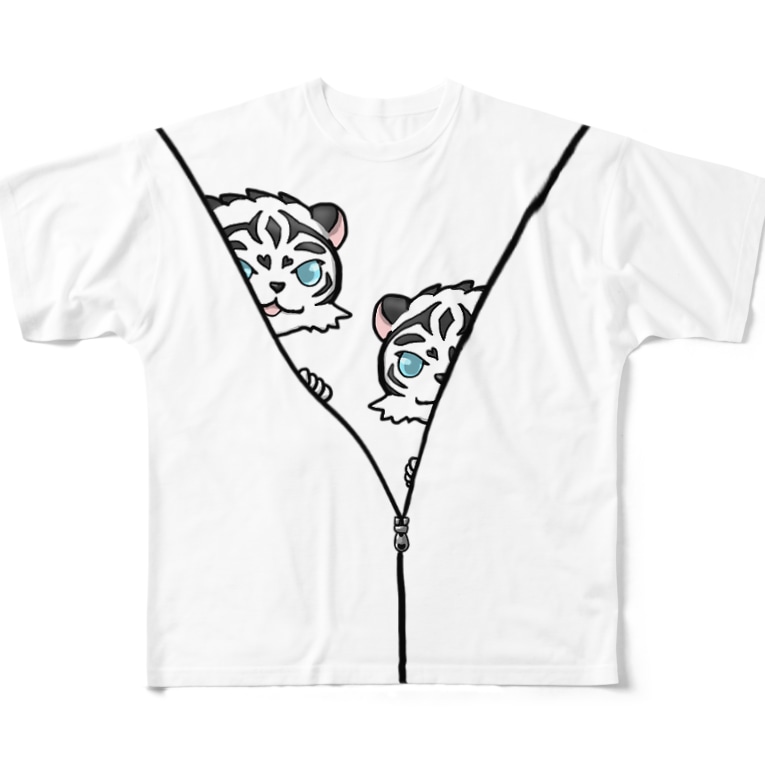 ひょっこり虎ダブルtシャツ Xlサイズ 虎の巣穴 Doragon ko のフルグラフィックtシャツ通販 Suzuri スズリ ひょっこり虎ダブルtシャツ Xlサイズ 虎の巣穴 Doragon ko のフルグラフィックtシャツ通販 Suzuri スズリ