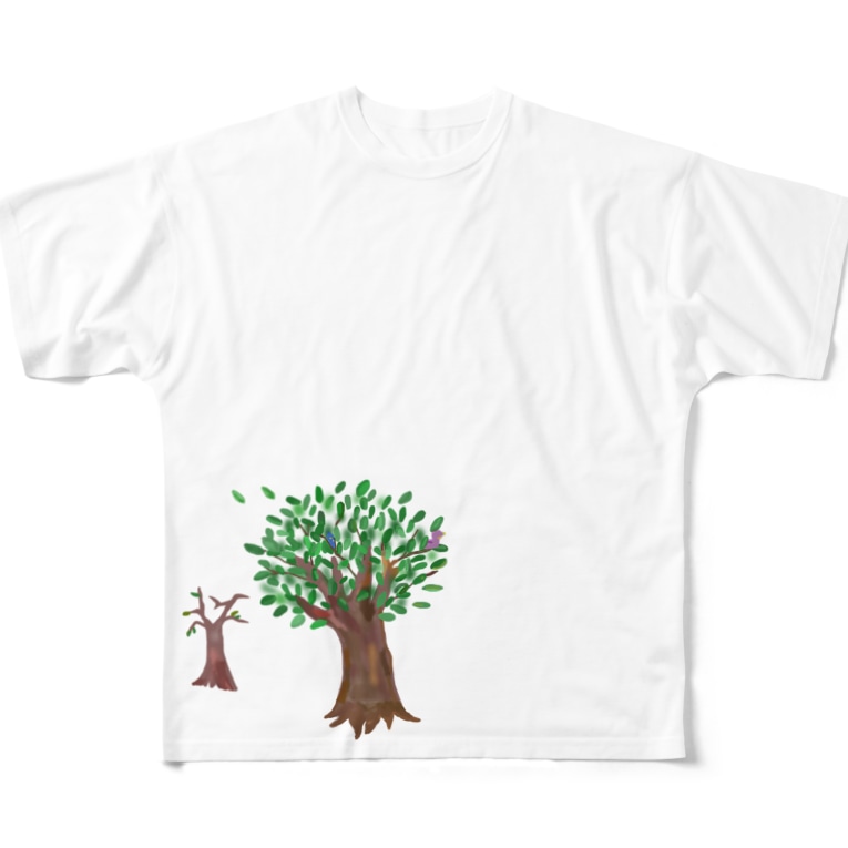 ことわざシリーズ 寄らば大樹の陰 Cobadiy Jyorunai のフルグラフィックtシャツ通販 Suzuri スズリ