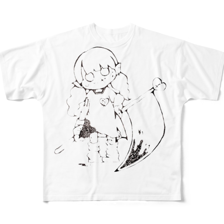 メンヘラゾンビちゃん Full Graphic T Shirts By とろろのイラスト箱 Tororo035 Suzuri