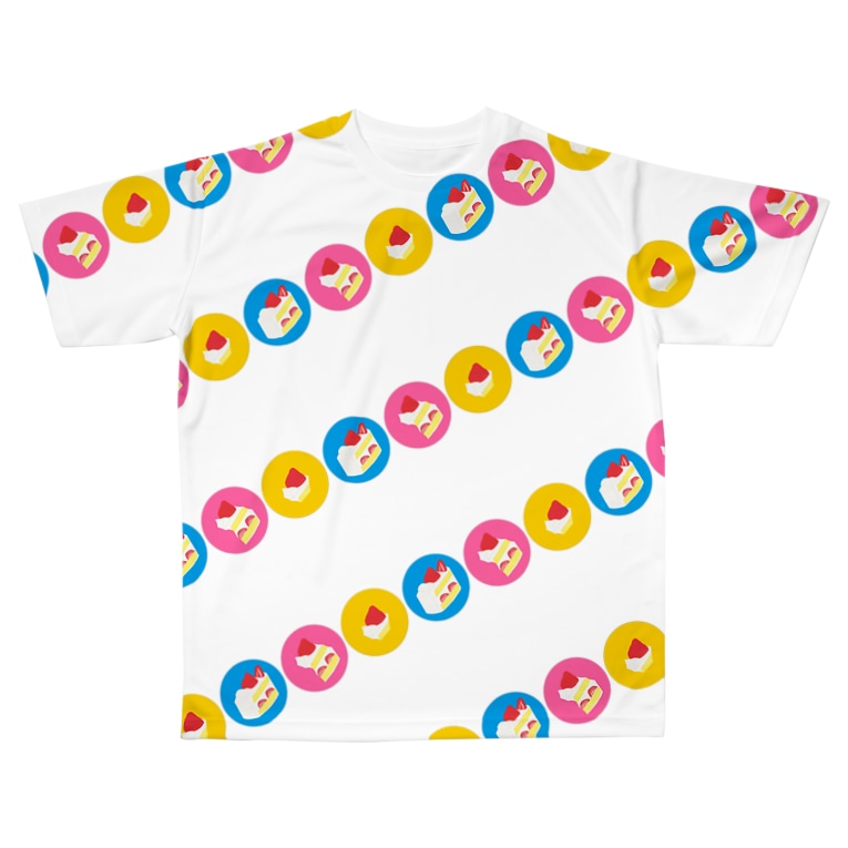甘いものは別腹 Maachan0のフルグラフィックtシャツ通販 Suzuri スズリ