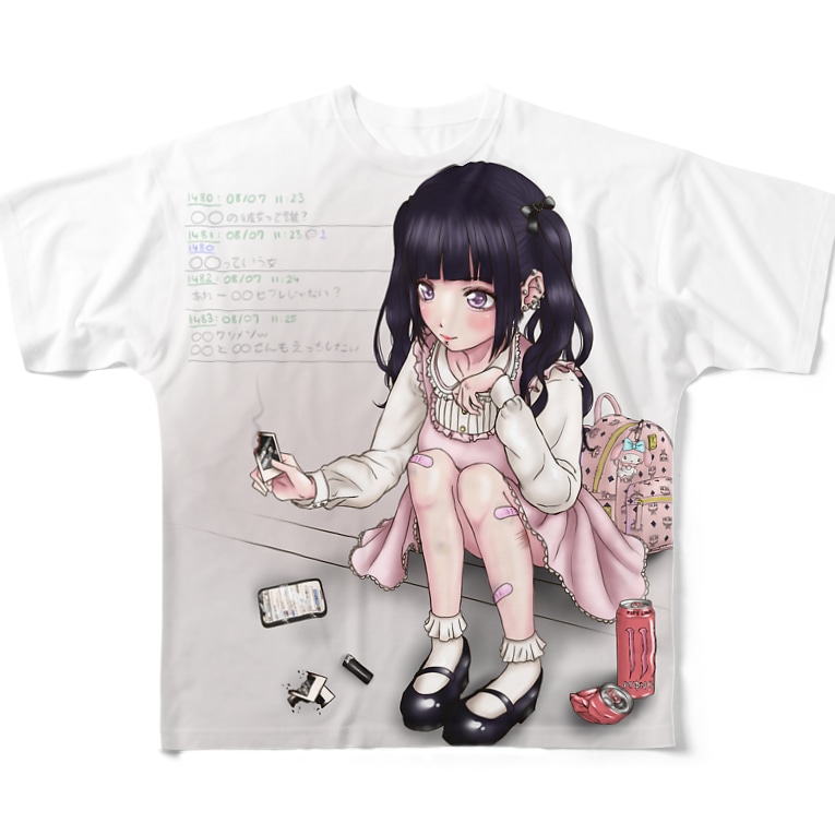 バンギャ Full Graphic T Shirts By もちちめる Mochichiart Suzuri