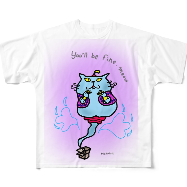 アラジンの魔法の段ボール猫 Ke Ko Keiko10mypets のフルグラフィックtシャツ通販 Suzuri スズリ アラジンの魔法の段ボール猫 Ke Ko Keiko10mypets のフルグラフィックtシャツ通販 Suzuri スズリ