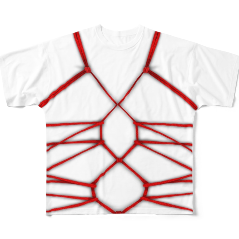亀甲縛りtシャツ ヘ一 もくじ He He Mokuzi のフルグラフィックtシャツ通販 Suzuri スズリ