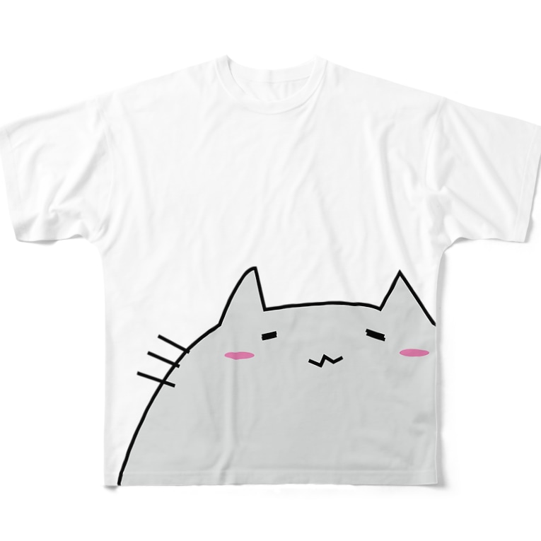 デブ猫ニャーンスの冒険 Youtube 68万再生突破 アニメ ボールヘッズ 公式ダサtショップ G Factory のフルグラフィック Tシャツ通販 Suzuri スズリ