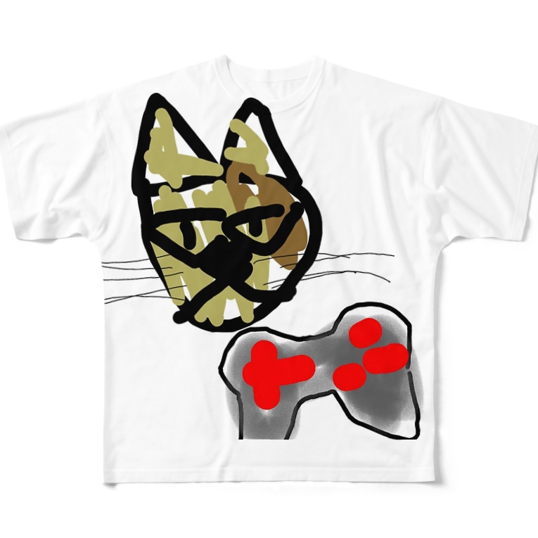 シャム猫とゲーム Hak Qs Baisukuru Bike のフルグラフィックtシャツ通販 Suzuri スズリ