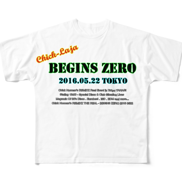 Chick Laja Tokyo 16 Kentastyのフルグラフィックtシャツ通販 Suzuri スズリ