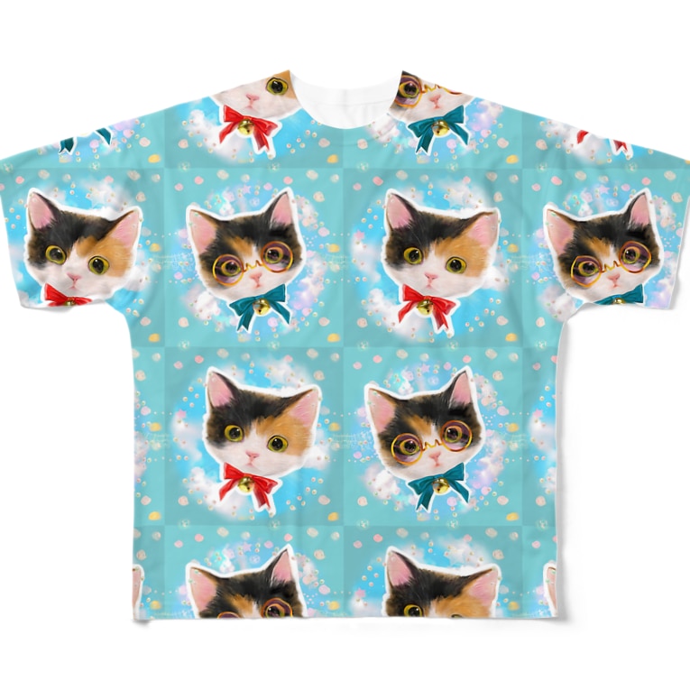 おしゃれなメガネをかけたミケ猫たちの夢かわいいイラスト Norima 39 S Shop Norima のフルグラフィックtシャツ通販 Suzuri スズリ おしゃれなメガネをかけたミケ猫たちの夢かわいいイラスト Norima 39 S Shop Norima のフルグラフィックtシャツ通販 Suzuri スズリ