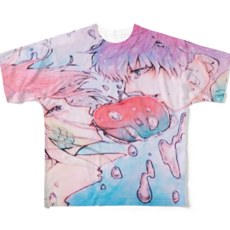 人魚姫と王子 オリジナルイラスト ぬらりひょん Nurari のフルグラフィックtシャツ通販 Suzuri スズリ