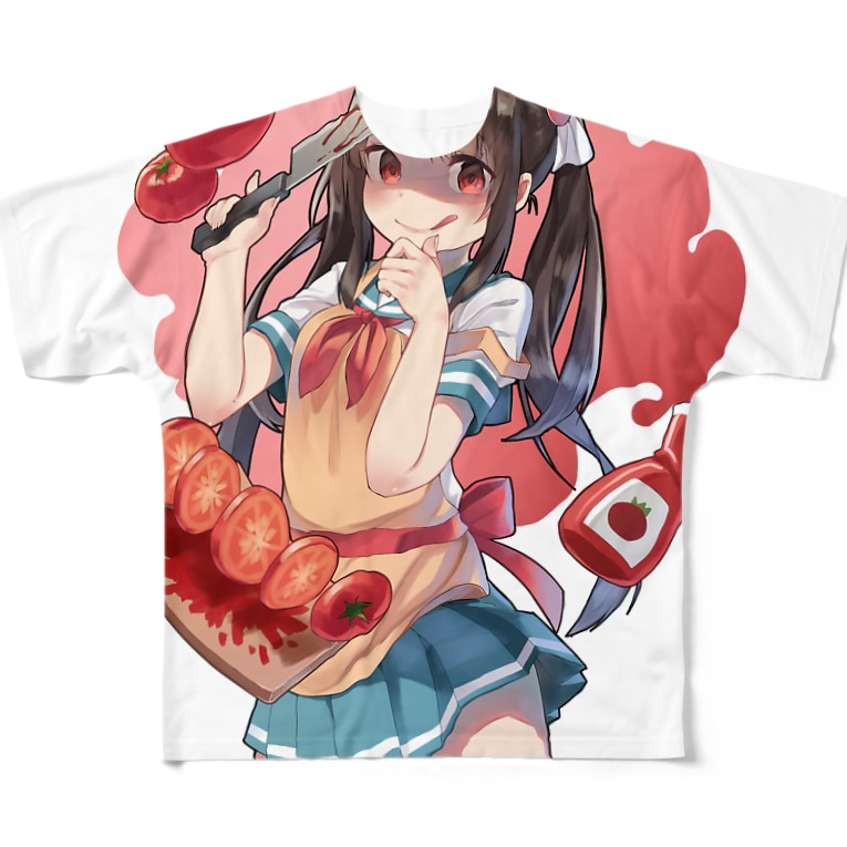 ヤンデレキッチン Full Graphic T Shirts By Sakoku Suzuri ヤンデレキッチン Full Graphic T Shirts By Sakoku Suzuri