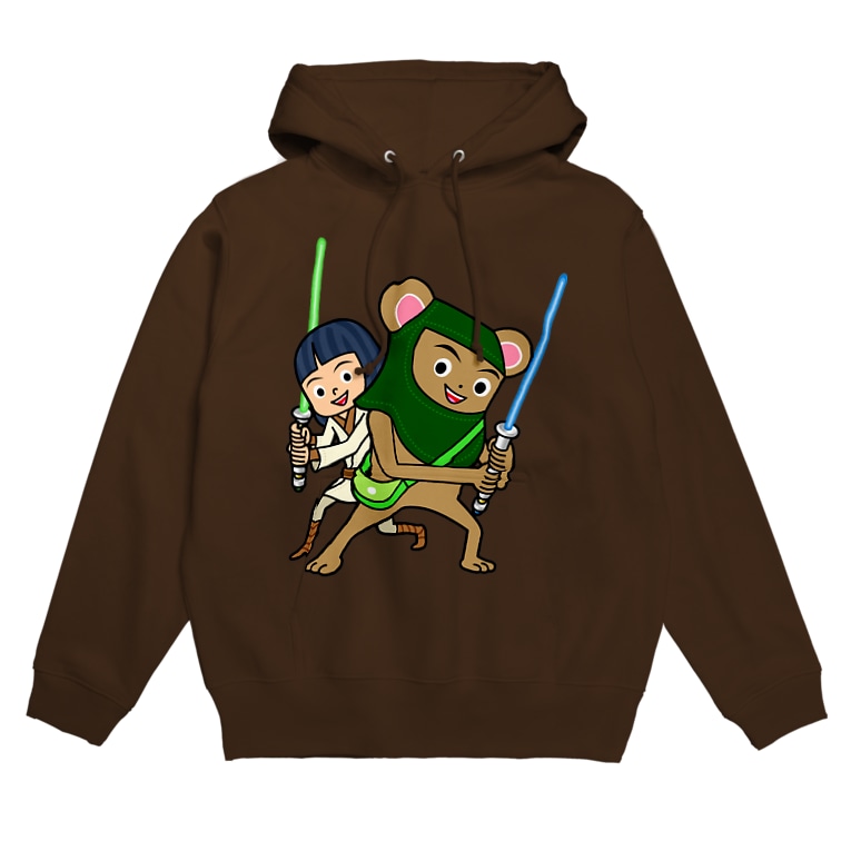 フォースと共にあらんことを 服部ともあき Ewok Jp のパーカー通販 Suzuri スズリ