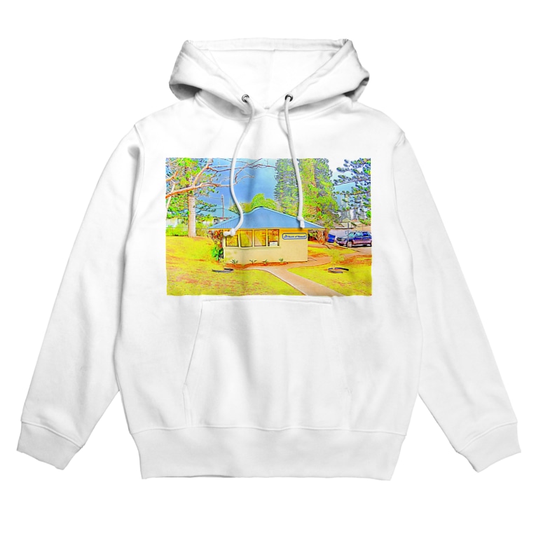 ラナイ島にある小さく可愛いbank Of Hawaii イラスト Hoodie By アロハ スタイル ハワイ Aloha Style Hawaii Hawaii Goods801 Suzuri