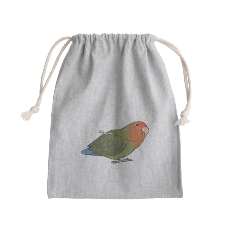 おすましコザクラインコ きなこちゃん まめるりはことり まめるりはことり Mamelurihakotori のきんちゃく通販 Suzuri スズリ おすましコザクラインコ きなこちゃん まめるりはことり まめるりはことり Mamelurihakotori のきんちゃく通販 Suzuri スズリ