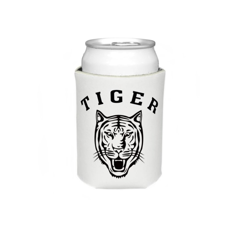 Tiger タイガー 虎 動物イラストカレッジロゴ Koozies By Aliviosta Suzuri