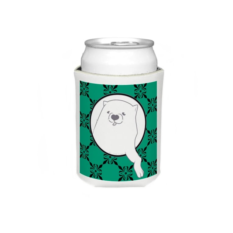 あの犬 クロム 花緑青 Koozies By Mugio Suzuri