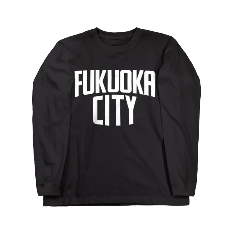 福岡シティtシャツ ホワイトロゴ 福岡tシャツ通販サイト Fukuokacity のロングスリーブtシャツ通販 Suzuri スズリ