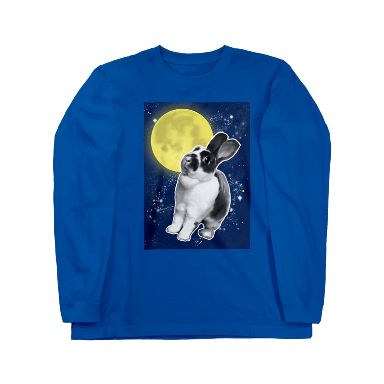 宇宙うさぎ 三毛猫商店 Harur のロングスリーブtシャツ通販 Suzuri スズリ