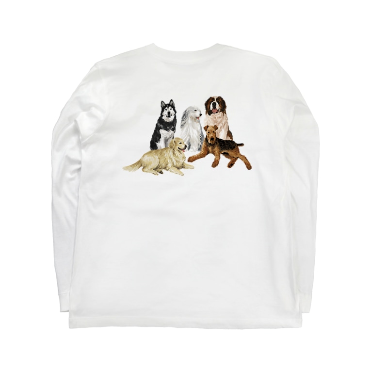 大きい犬たち Ookiiinuのロングスリーブtシャツ通販 Suzuri スズリ