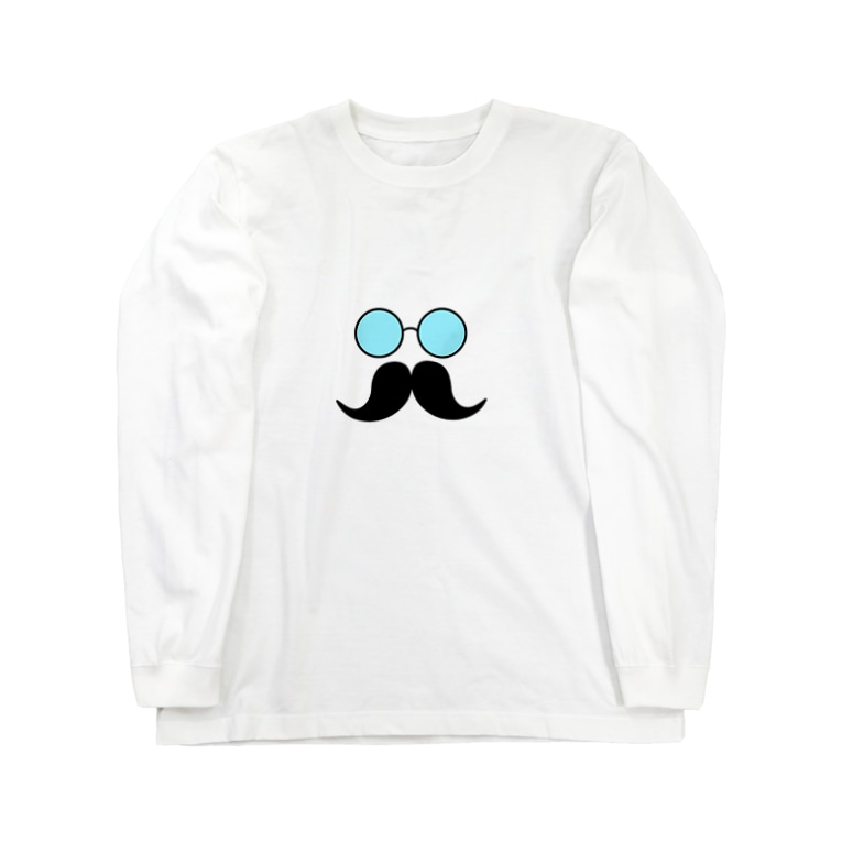 髭眼鏡イラストグッズ お絵描き看護師 Nursemannobuo のロングスリーブtシャツ通販 Suzuri スズリ
