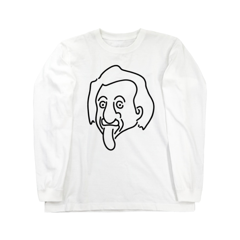 アインシュタイン Einstein イラスト 理論物理学 哲学者 偉人アート Aliviostaのロングスリーブtシャツ通販 Suzuri スズリ