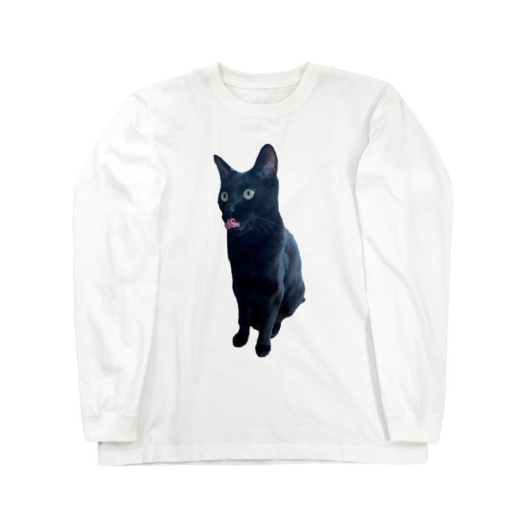 うちの猫 名前はボス 呼び方はけっけ タオルハンカチ 飼い主 Kekk のロングスリーブtシャツ通販 Suzuri スズリ