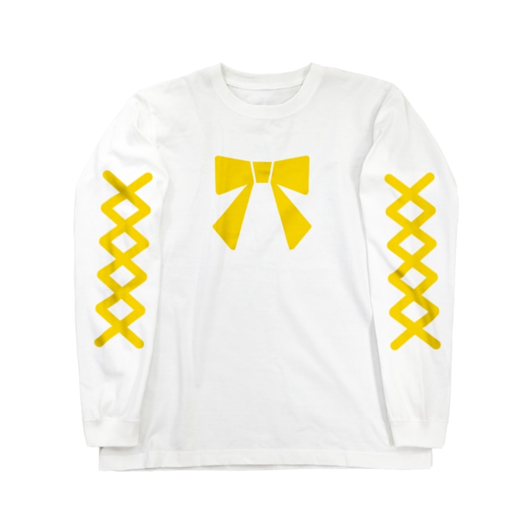 わくわく編み上げリボン黄色 キリンダストアー Rinda 4321 のロングスリーブtシャツ通販 Suzuri スズリ わくわく編み上げリボン黄色 キリンダストアー Rinda 4321 のロングスリーブtシャツ通販 Suzuri スズリ