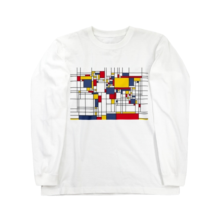モンドリアン柄ロンt Nopainのロングスリーブtシャツ通販 Suzuri スズリ モンドリアン柄ロンt Nopainのロングスリーブtシャツ通販 Suzuri スズリ