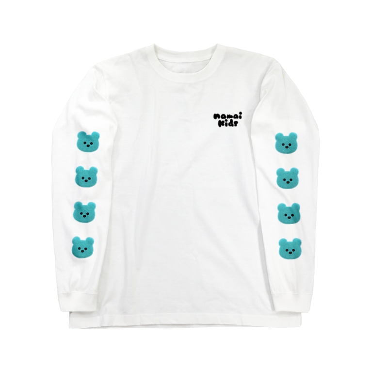 もこくま顔面蒼白ブルー なまいキッズ Namaikids のロングスリーブtシャツ通販 Suzuri スズリ もこくま顔面蒼白ブルー なまいキッズ Namaikids のロングスリーブtシャツ通販 Suzuri スズリ