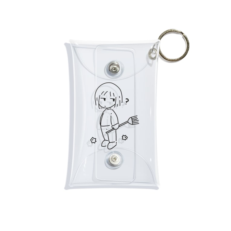 掃除嫌いの女の子 Mini Clear Multipurpose Case By Mt M T Suzuri 掃除嫌いの女の子 Mini Clear Multipurpose Case By Mt M T Suzuri
