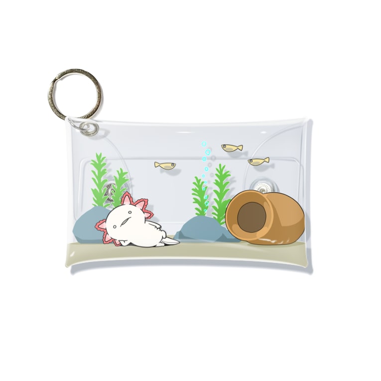 水槽のウーパールーパー 人生はウーパールーパー Axolotl13 のミニクリアマルチケース通販 Suzuri スズリ 水槽のウーパールーパー 人生はウーパールーパー Axolotl13 のミニクリアマルチケース通販 Suzuri スズリ
