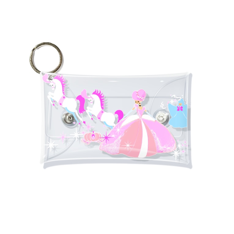 シンデレラ Mini Clear Multipurpose Case By たなかよしみイラスト制作所 グッズ Yoshimitanaka Suzuri