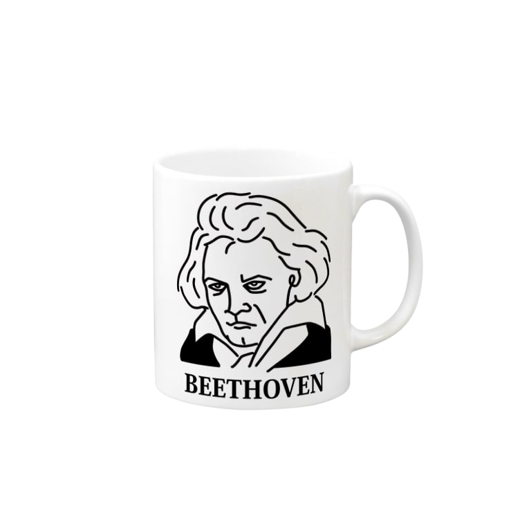 ベートーベン Beethoven イラスト 音楽家 偉人アート ストリートファッション Aliviostaのマグカップ通販 Suzuri スズリ